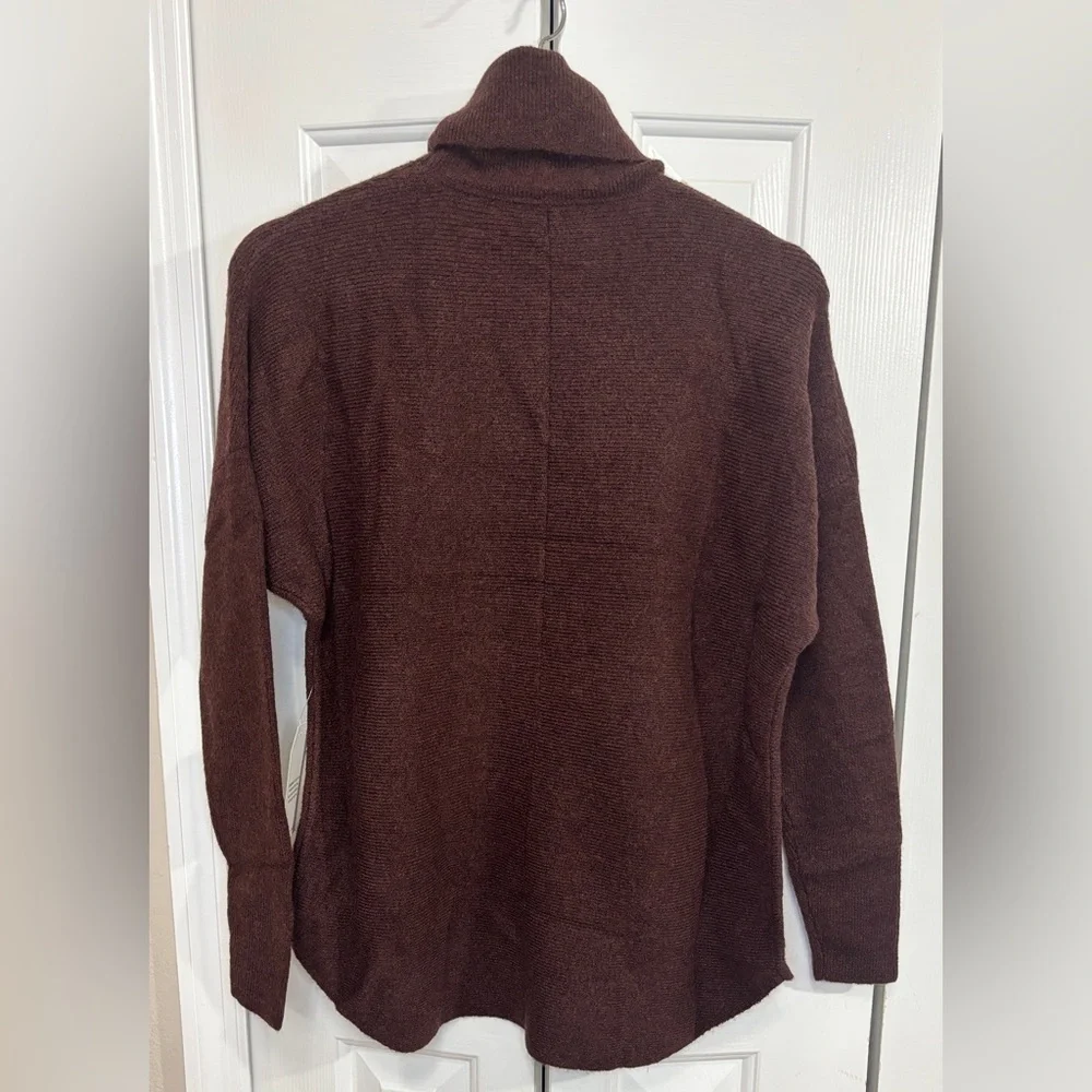 Universal Standard Dark Brown Turtleneck Sweater size 4XS (00-0) - Picture 3 of 9